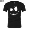 RUBU Men's Fashion T Shirt Short Sleeve Tee Plus Size Cotton Printing Tshirt Homme Fitness Tops Summer Style T-shirt 