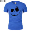 RUBU Men's Fashion T Shirt Short Sleeve Tee Plus Size Cotton Printing Tshirt Homme Fitness Tops Summer Style T-shirt 