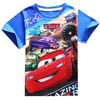 Chidlren Clothes Car Print T Shirt Boys Short Sleeve T-shirt Kids Boys Girls Clothing Cartoon Car Queen Top Tees