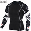 Mens Fitness 3D Prints Long Sleeves T Shirt Men Bodybuilding Skin Tight Thermal Compression Shirts MMA Crossfit Workout Top Gear