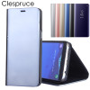 For Samsung Galaxy S9 S8 Plus S6 S7 Edge Note 8 Smart Clear Mirror View Case For Samsung A3 A5 A7 J3 J5 J7 2017 Flip Stand Cover