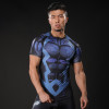 2017 Brand Men Marvel Punisher T Shirt Superhero Short Sleeve T Shirts Fitness Superman 3D Shirts Compression Shirt Tights Male