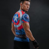 Captain America 3D Printed T-Shirt Men Compression Crossfit  Men T Shirt Marvel Avengers Tee Shirt Fitness Clothing Male Tops