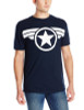 Marvel Captain America T-Shirt Men's Distressed Shield Jersey T Shirt Summer Style 2015 Fashion Cotton Top Tee S-XXXL