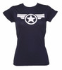 Marvel Captain America T-Shirt Men's Distressed Shield Jersey T Shirt Summer Style 2015 Fashion Cotton Top Tee S-XXXL