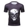 2017 Men Marvel Punisher T Shirt Superhero Short Sleeve T Shirts Fitness Superman 3D Shirts Compression Tight Shirt Male