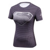 Ladies Comics Marvel Superman Batman/ Wonder Women's Compression Shirts Girls Compression T Shirt Female Fitness Tights Shirts