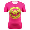 Ladies DC Comics Marvel Superman Batman/ Wonder Women's Fitness  T Shirt Girls Bodybuilding Compression Tights Tees Tops