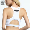 Compression Padded Sports Bra With Phone Pocket Design Racerback Yoga Bra Sportswear Elastic Push Up Running Bra Gym Sport Top