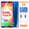 Oukitel K6 6.0 Inch 18:9 Full Screen 4G Smartphone MT6763 Octa Core Android 7.1 6GB RAM 64GB ROM 21MP+8MP Face ID 6300mAh NFC