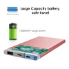 ROCK Power Bank 5000Mah Portable Charger Dual Input Ports Powerbank External Battery for iPhone Samsung Xiaomi Metal Alloy 