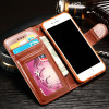 For iPhone 7 Case Leather Wallet Flip Cover Dirt Resistant Mobile Phone Cases for iPhone 7 Plus Bags With Card Holder IDOOLS