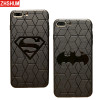 3D Touch Case For IPhone X 8 7 Plus 6S Soft Silicone Relief Pattern Phone Case For IPhone 7 6 S Plus Back Cover Superman Batman