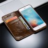 Leather Flip Phone Case For iPhone X 6 6S 7 8 Plus 5 5S SE For Samsung Galaxy S6 S7 Edge S8 Plus Retro Card Slot Phone Cover