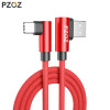  PZOZ USB Type C 90 Degree Fast Charging usb c cable L Type-c 3.1 data Cord Charger For Samsung S8 S9 S7 Note 8 9 Xiaomi mi5 mi6