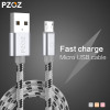 PZOZ Micro USB Cable Fast Charging Phone Charger adapter Data Cabel For Samsung Xiaomi Huawei MEIZU SONY Android Charge Microusb