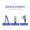 HOCO 2.4A Zinc Alloy 90 Degree USB Cable for Apple Lightning iPhone iPad OTG Fast Charging Original Charger Wire Data Sync