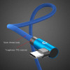 PZOZ 2M usb c cable 3.1 Fast Charging 90 Degree Nylon Braided L Type data Cord Charger For Samsung S8 S9 S7 Note 8 9 Xiaomi mi6