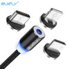 RAXFLY 2in1 Magnetic Cable Micro USB Cable For Samsung S3 S4 S6 Lighting Cable For iPhone 7 6 5 USB Type-C Cable for Xiaomi 5 5s