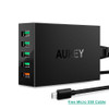 AUKEY Quick Charge QC 3.0 Fast USB Charger Mobile Phone For Xiaomi redmi 5 Universal Portable Power Bank Wall Charger For Phone