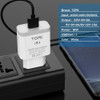 TOPK 18W Quick Charge 3.0 Fast Mobile Phone Charger EU Plug Wall USB Charger Adapter for iPhone Samsung Xiaomi Huawei