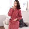 women's cotton character bathrobe simple style nightgown for women home night wear women medium long robe 6 colors