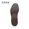 XPER Autumn Winter Men Boots Big Size 40-48 Vintage Style Men Shoes Casual Fashion High-Cut Lace-up Warm Hombre #XHY12504BR
