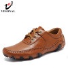 VESONAL 2022 Autumn Winter Fur Men Shoes Casual Male Adult Genuine Leather Brand Walking Driver Quality Footwear Man