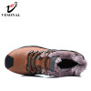 VESONAL Genuine Leather Winter Warm Fur Male Shoes For Men Fahion Casual Lovers Sneakers Wear Resisting Walking Couples Footwear