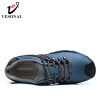 VESONAL Genuine Leather Winter Warm Fur Male Shoes For Men Fahion Casual Lovers Sneakers Wear Resisting Walking Couples Footwear