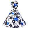 Kostlich Floral Print Summer Dress Women 2024 Sleeveless Tunic 50s Vintage Dress Belt Elegant Rockabilly Party Dresses Sundress