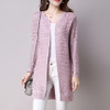  Fall Women Cardigan Solid Color Hollow Out Sweaters Size S-XXL Poncho Full Sleeve Open Stitch Female Knitted Outerwear 