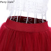 2020 Spring Fashion Womens Lace Princess Fairy Style 4 layers Voile Tulle Skirt Bouffant Puffy Fashion Skirt Long Tutu Skirts