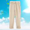 Summer Harem Pants Womens High Waist Loose Straight Nine Pants Womens Comfortable Casual Pants Large Size 6XL OL Pants