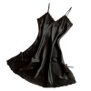 Fashion Sexy Sleepwear Women Silk Lace Nightgowns V-Neck Spaghetti Straps Nightdress