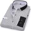 DAVYDAISY High Quality Men Shirt Spring Long Sleeve Turn-Down Collar Dress Polka Dot Print Casual Shirt Men Camisas DS-026