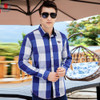 2018 New Arrival Men's shirt  Long Sleeve Shirt Mens Dress Shirts Brand Casual  Fashion Business Style Shirts 100% Cotton 064