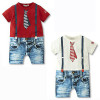 UNIKIDS Baby Boys Kids Newborn Infant Overalls Romper Bodysuit Outfit Clothing Set 3-24