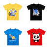 2022 Top O-neck Unisex Summer Cartoon Children T-shirt Kids Sleeve Pure Cotton Children's Girl Round Neck Clothing