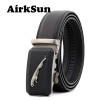 AirkSun 2017 Fashion 140cm Big Size jaguar Designer Buckle Black Belts Luxury Strap Male Genuine Leather Belt Men Cinto