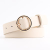 New Women's Ring leather belt woman Round buckle Wide belts for women Top quality strap for woman jeans belt Feminine N213
