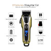 New Professional Electric Hair Clipper Rechargeable Hair Trimmer LCD Hair Cutting Machine To Haircut Beard Trimer Styling Tools