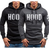 Moleton Masculino 2017 Slim Hoodies Men Sweatshirt Long Sleeve Pullover Hooded Sportswear Men'S Letters Printed Tracksuit S-XXL