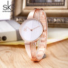 Shengke Unique Quartz Watch Women Luxury Silver Bracelet Watches Lady Dress Creative Dial Watches 2018 SK Relojes Mujer #K0062