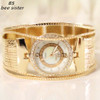 BS Brand Fashion luxury Lady Gold Watches Women Full Wrist watches Magic Women Bracelet Watch Ladies dress Wrist Watch Female