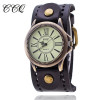 CCQ Luxury Brand Vintage Roman Leather Bracelet Watch Women Antique WristWatch Casual Quartz Watch Ladies Relogio Feminino 1391