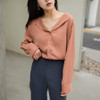 2018 Vintage Women silk satin blouse button Lapel long sleeve shirts ladies office work elegant female Top high quality Blouse