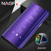 NAGFAK Luxury Flip Stand Smart View Case For Samsung Galaxy S9 S8 Plus S9 Phone Cover For Samsung S7 Edge Note 8 S9 Case Shell