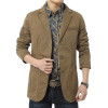 Blazer men Casual Blazers Cotton Denim Parka Men's slim fit Jackets Army Green Khaki Large Size M-XXXL 4XL outdoors outwear coat