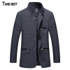 TANGNEST 2018 New Arrival Men's Fashion Winter Single Breasted Blazer Suit Male Slim Fit New Collar Design Suit MWX125